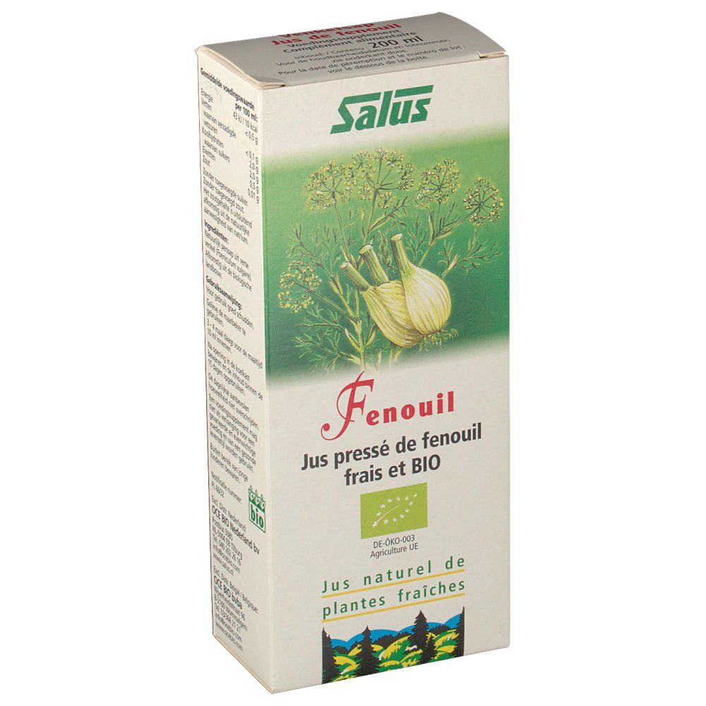 Salus Jus pressé de fenouil Bio