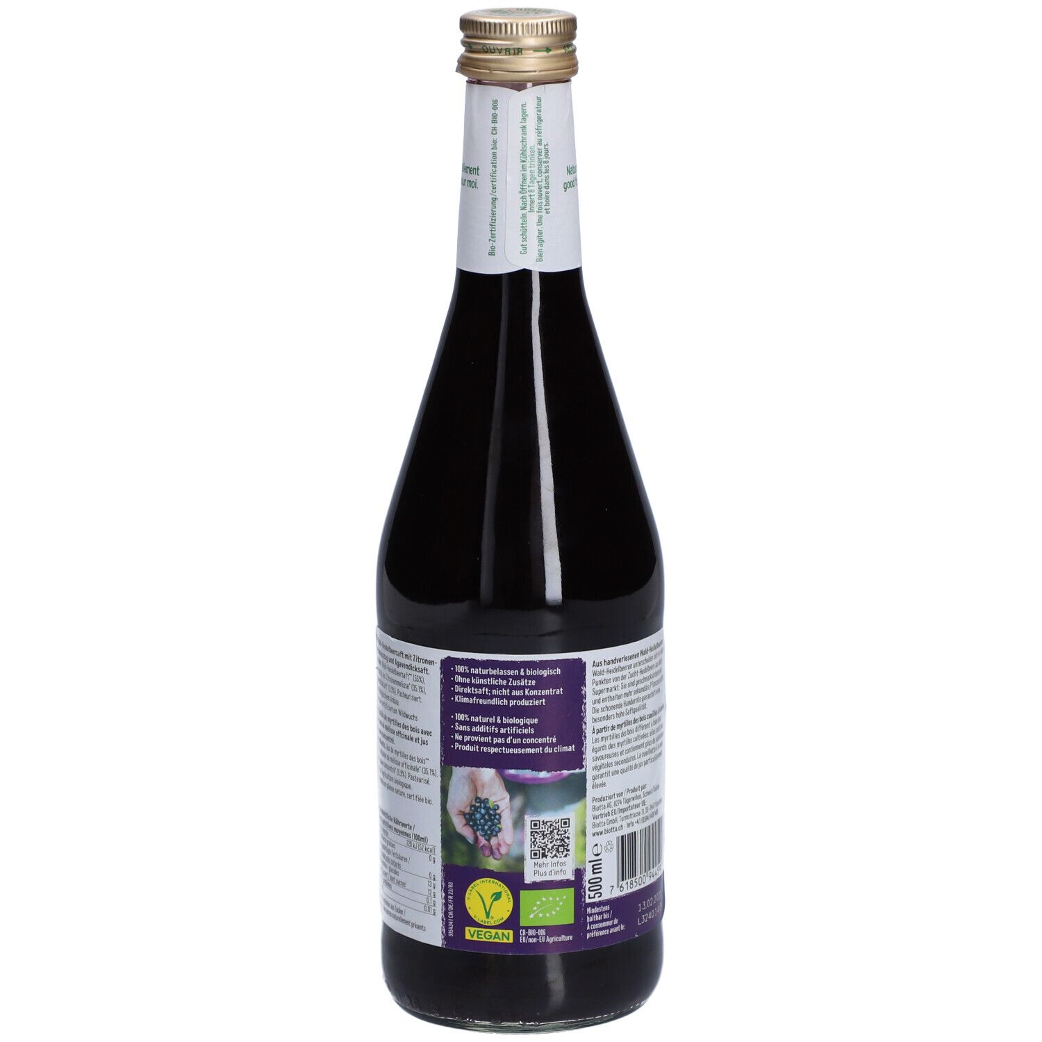 Biotta Jus de Myrtilles des Bois