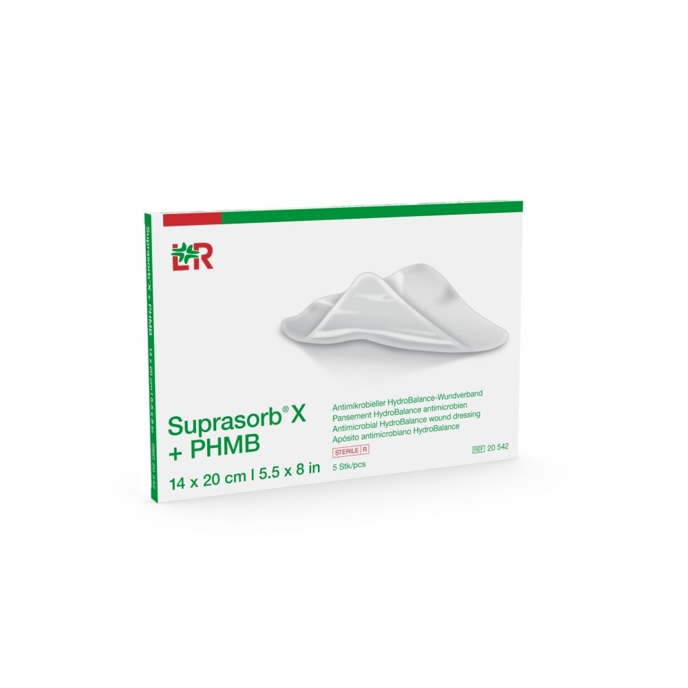 Verpackung Suprasorb X + PHMB Wundverband, 14x20 cm.