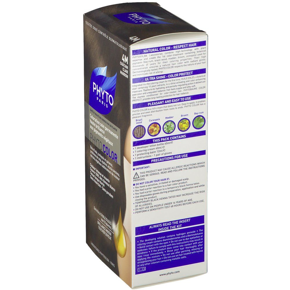 Phyto PHYTOCOLOR Hell Braun 4M