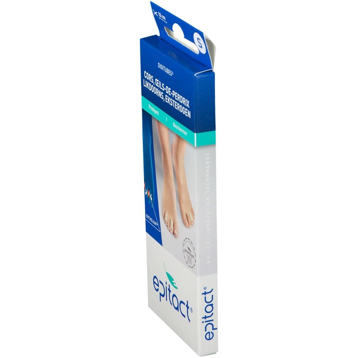 Epitact Digitubes Für Hühneraugen – Größe L, Beige, Waschbar & Wiederverwendbar