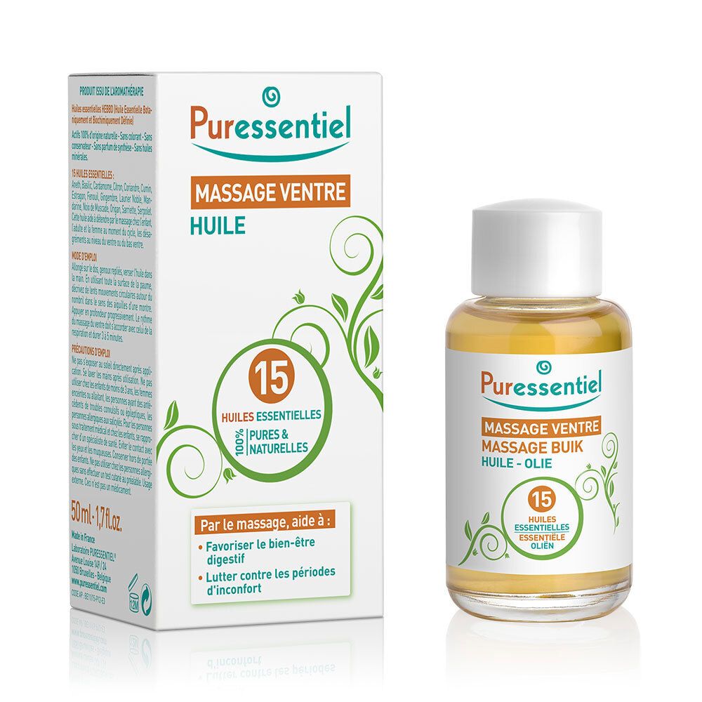 Puressentiel Huile de massage ventre 50 ml