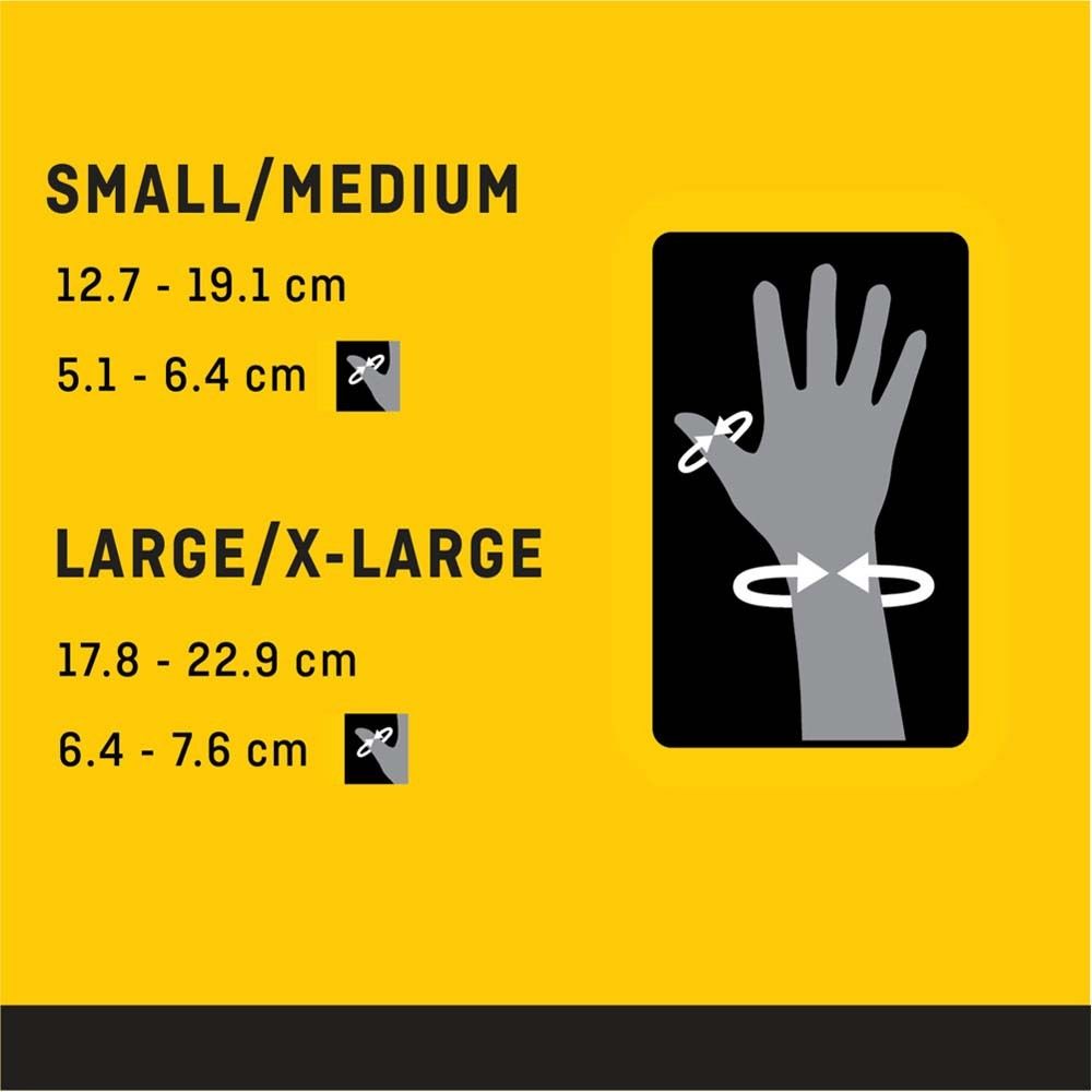 3M™ Futuro™ Daumenorthese S/M. Rückseite mit Produktabbildung und Text in Deutsch, Niederländisch, Französisch und Italienisch.
