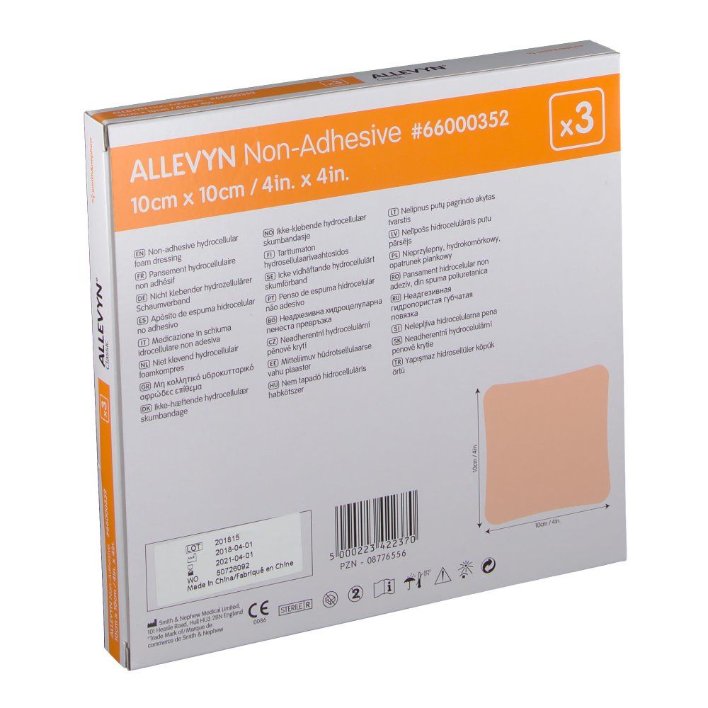Allevyn® Classic Pansements non adhésifs 10 cm x 10 cm