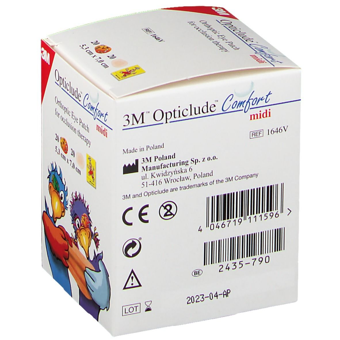 3M™ Opticlude™ Comfort midi 5,3 x 7,0 cm