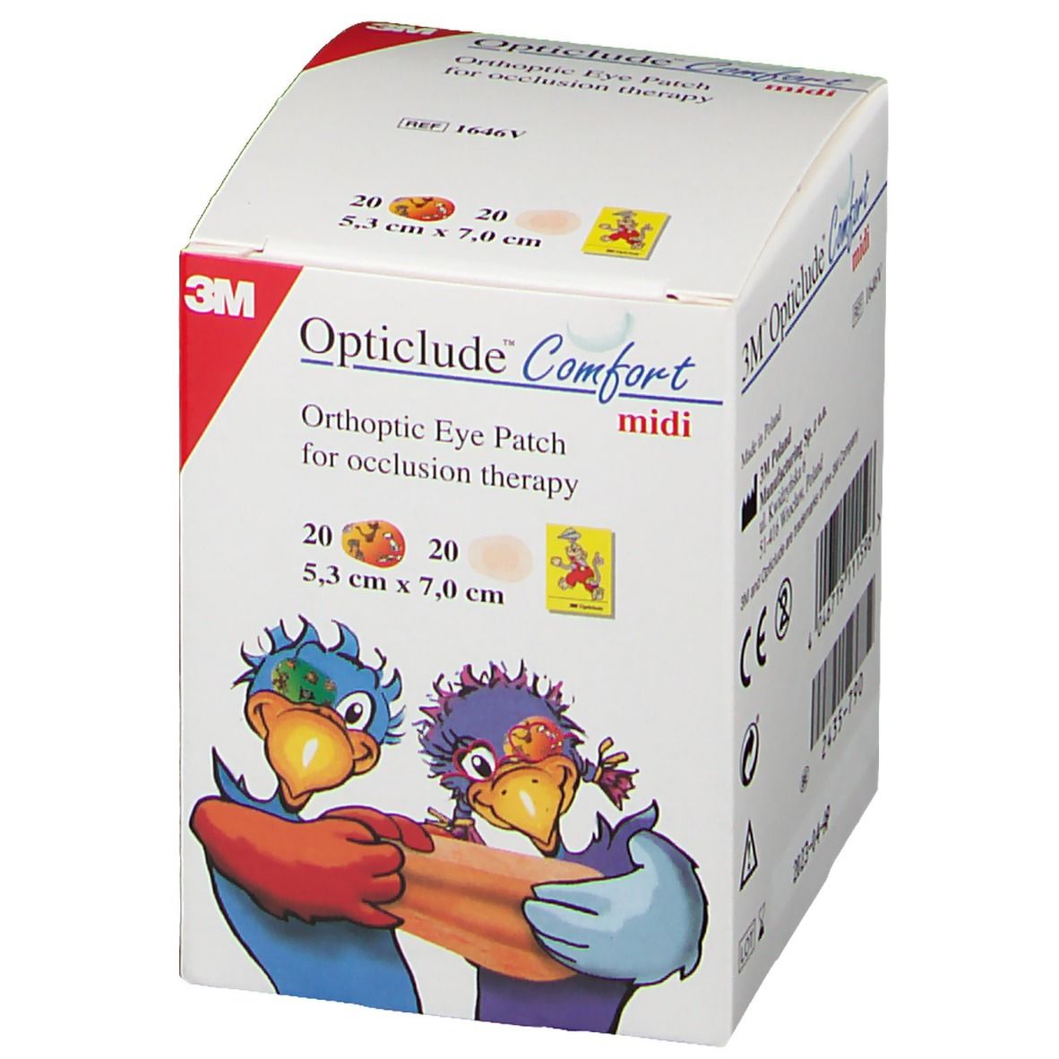 3M™ Opticlude™ Comfort midi 5,3 x 7,0 cm