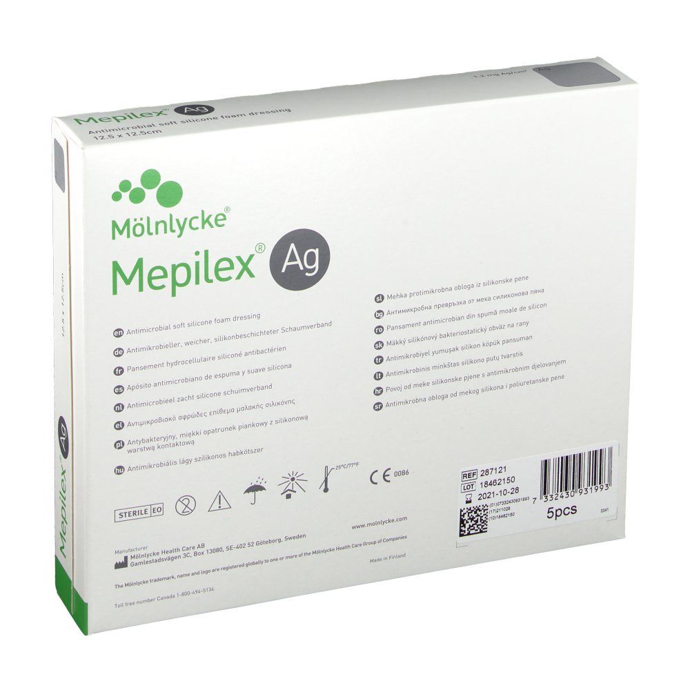 Mepilex® Ag 12,5 x 12,5 cm