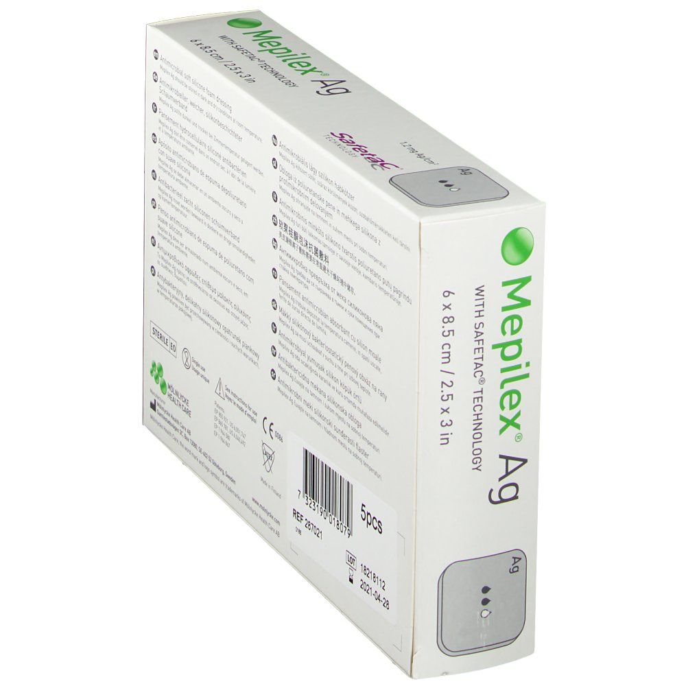 Mepilex® Ag 6 x 8,5 cm