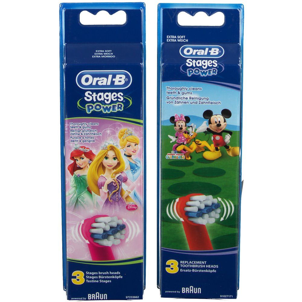 Oral-B® Stages POWER® Bürstenköpfe extra soft (Motiv nicht wählbar)