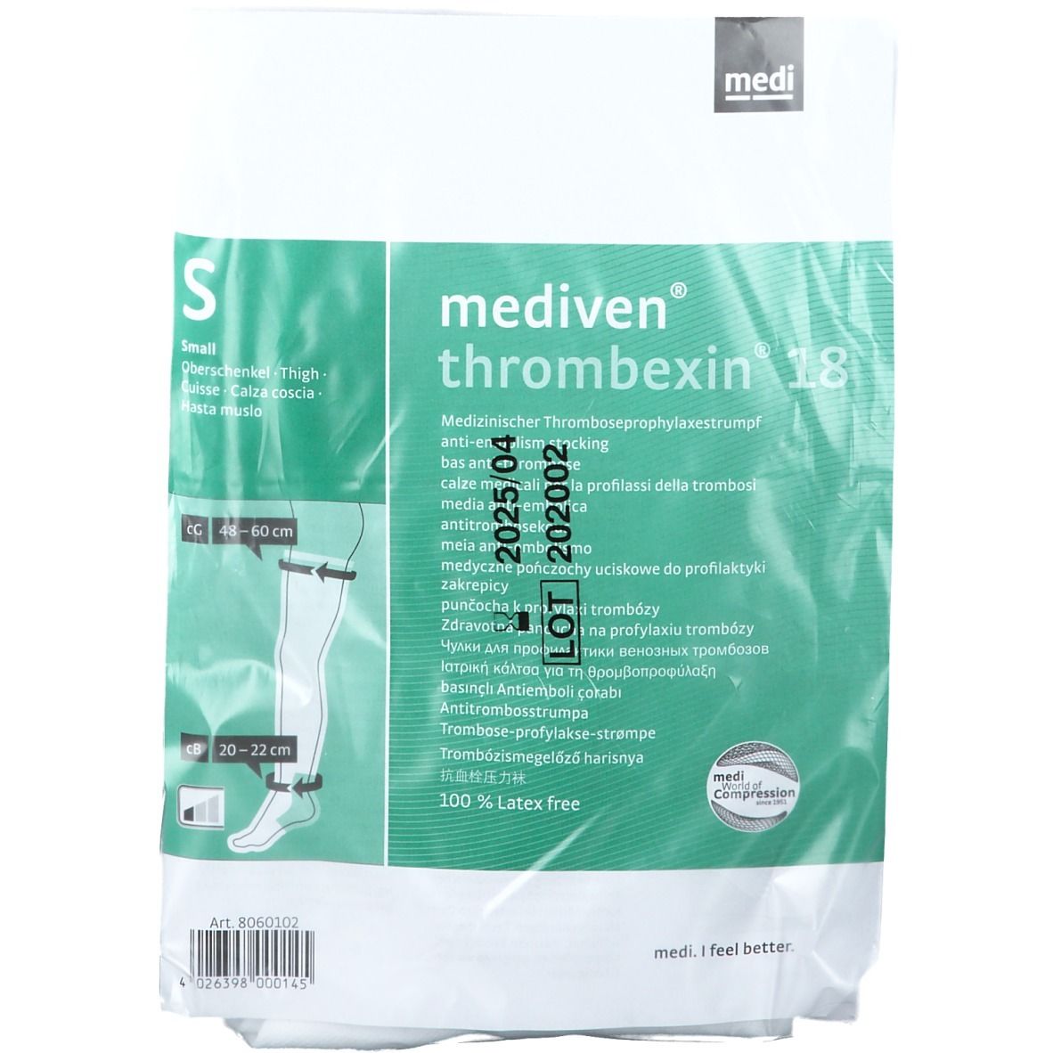 mediven® Thrombexin 18 mmHg medizinischer Thromboseprophylaxestrumpf Gr. S