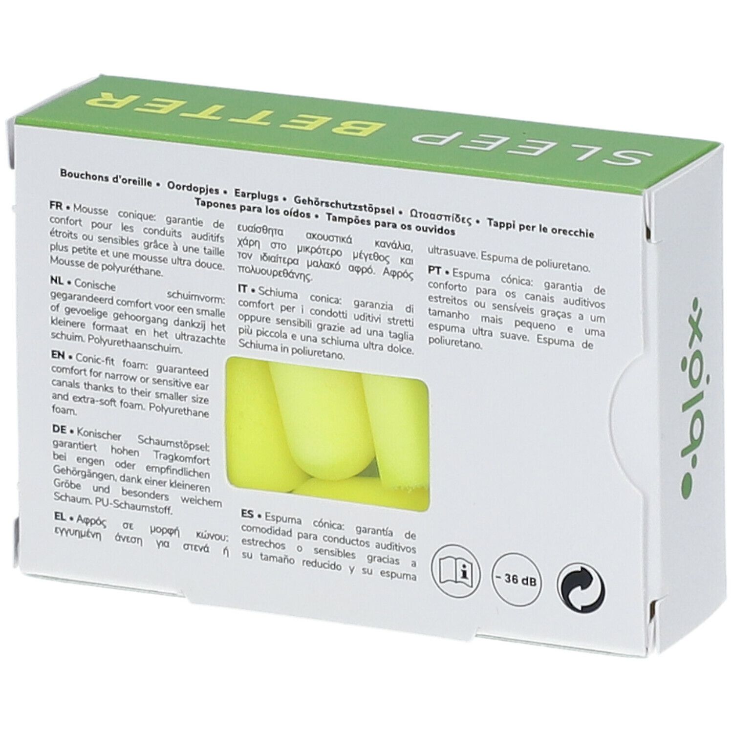 blox Ohrstöpsel Schlaf (konisch)