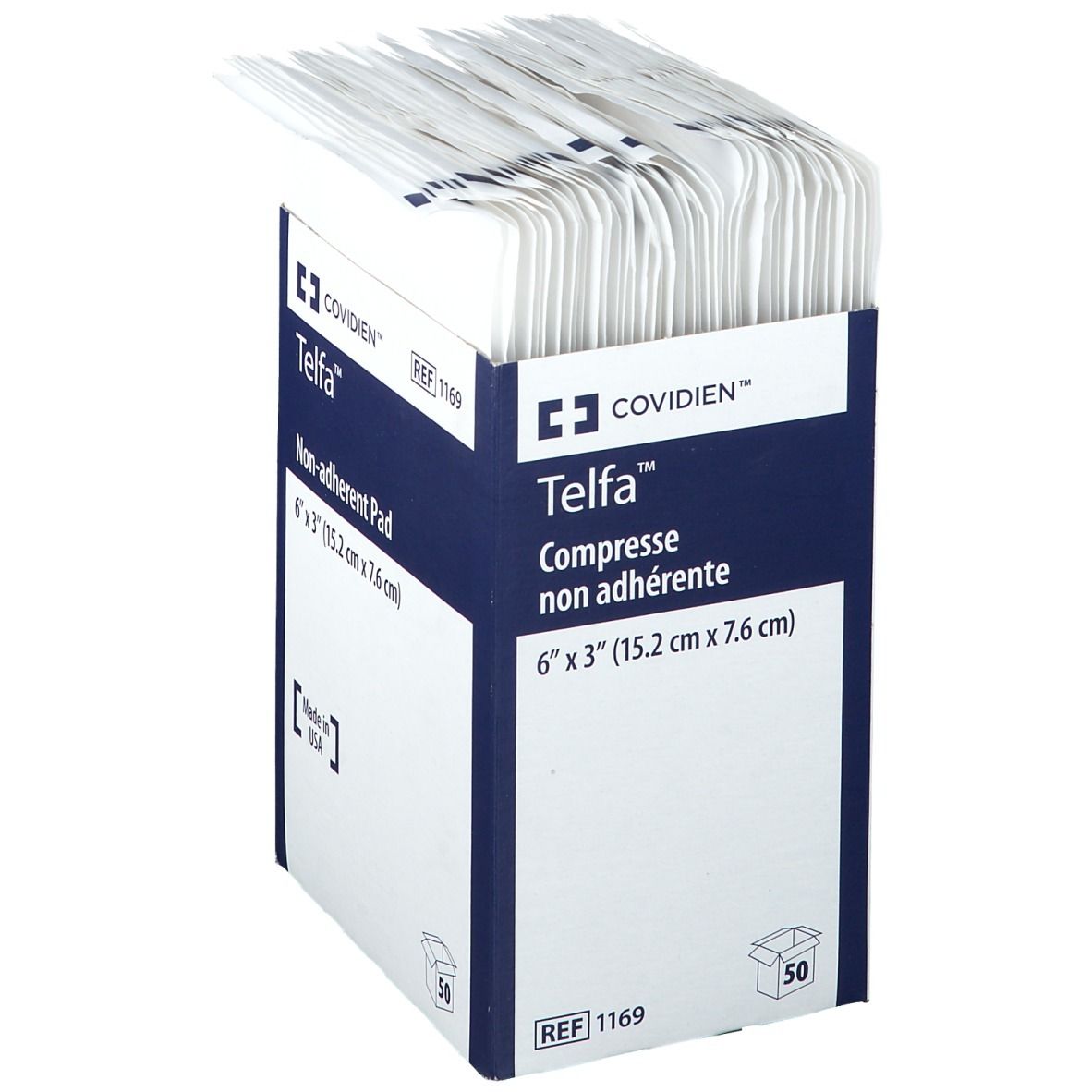 Telfa™ Compresse non adhérente 15,2 cm x 7,5 cm