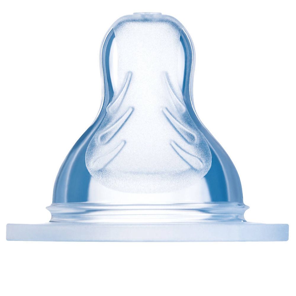 MAM Tétine silicone - Débit Rapide - Liquide épais