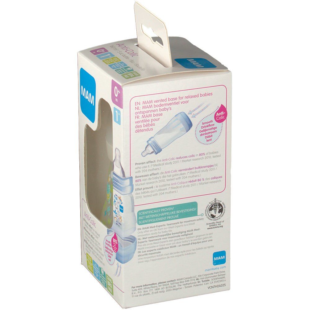 MAM Anti-Colic Flasche 160 ml mit Sauger ab 0 Monate