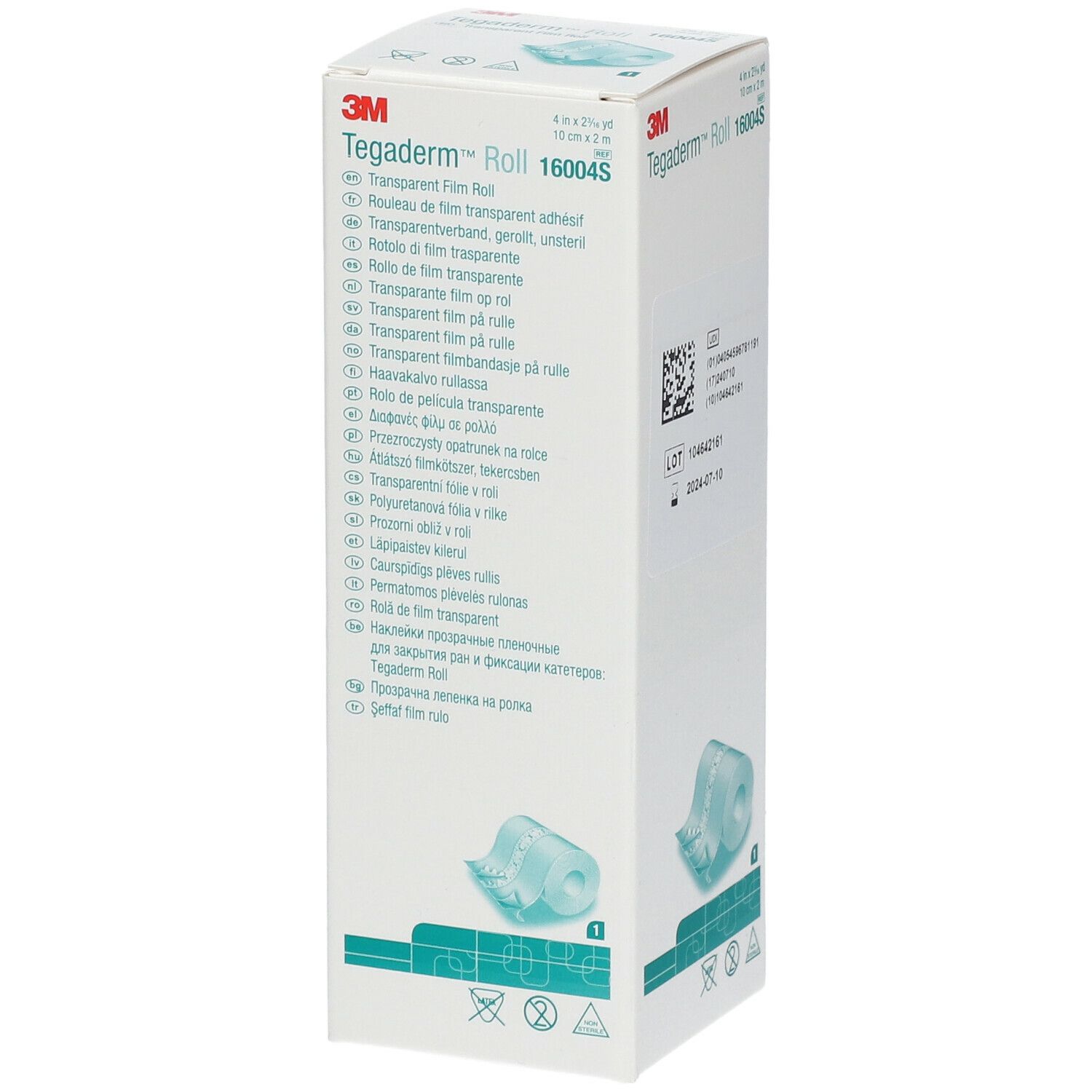 3M™ Tegaderm™ Roll Transparentverband unsteril 10 cm x 2 m