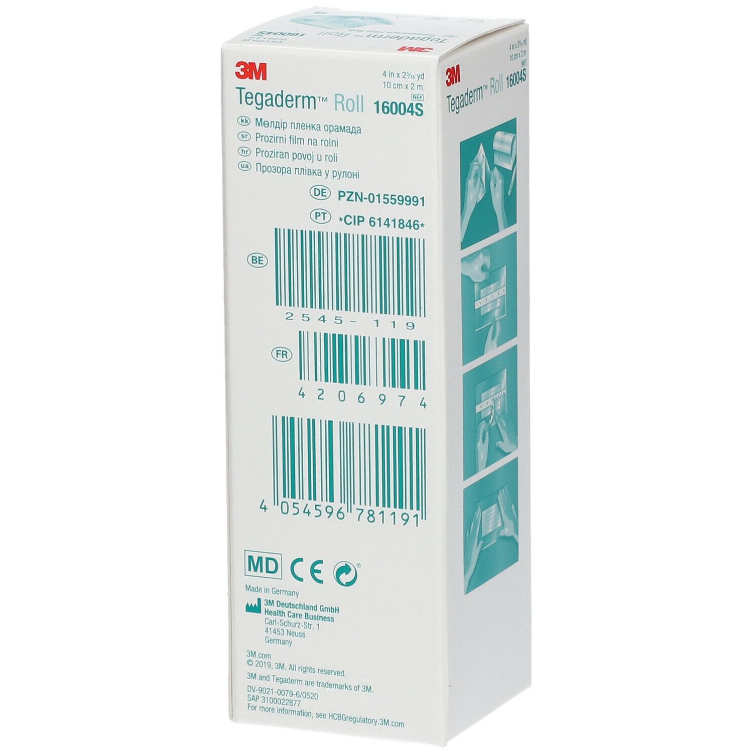 3M™ Tegaderm™ Roll Transparentverband unsteril 10 cm x 2 m