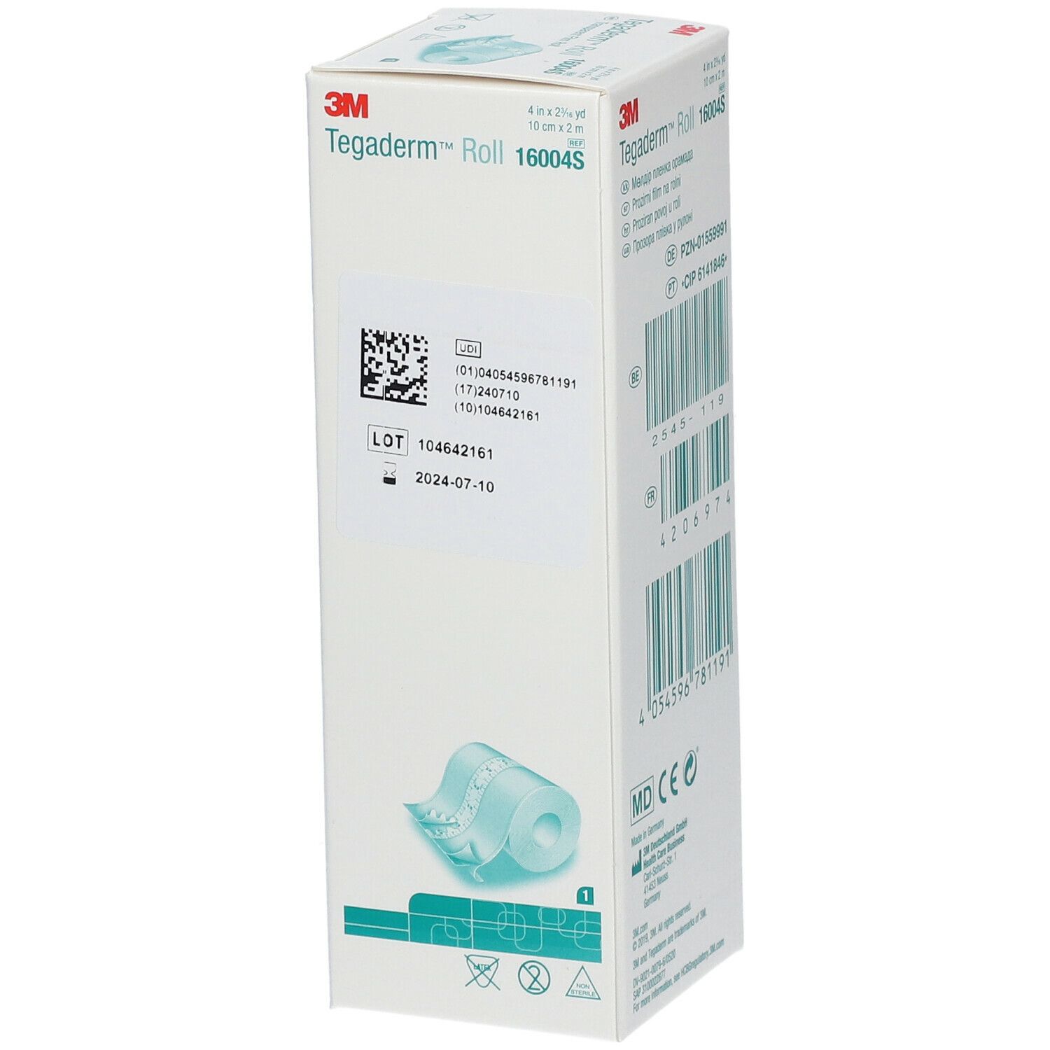 3M™ Tegaderm™ Roll Transparentverband unsteril 10 cm x 2 m