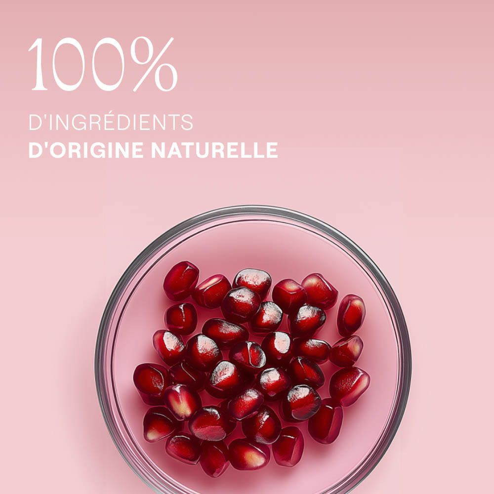 Dos du tube rouge. Texte multilingue. Ingrédients, certifications et informations du fabricant.