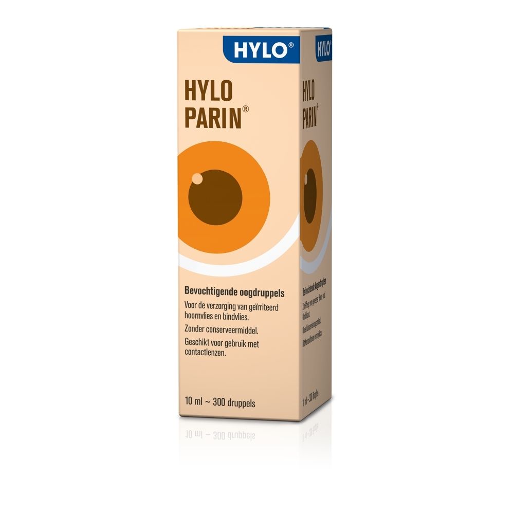 Flacon de collyre hydratant Hylo-Parin. 10ml. Avec acide hyaluronique et héparine.