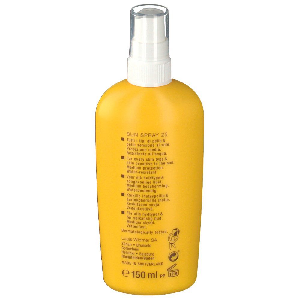 Louis Widmer Sonnenspray 25+ ohne Parfüm