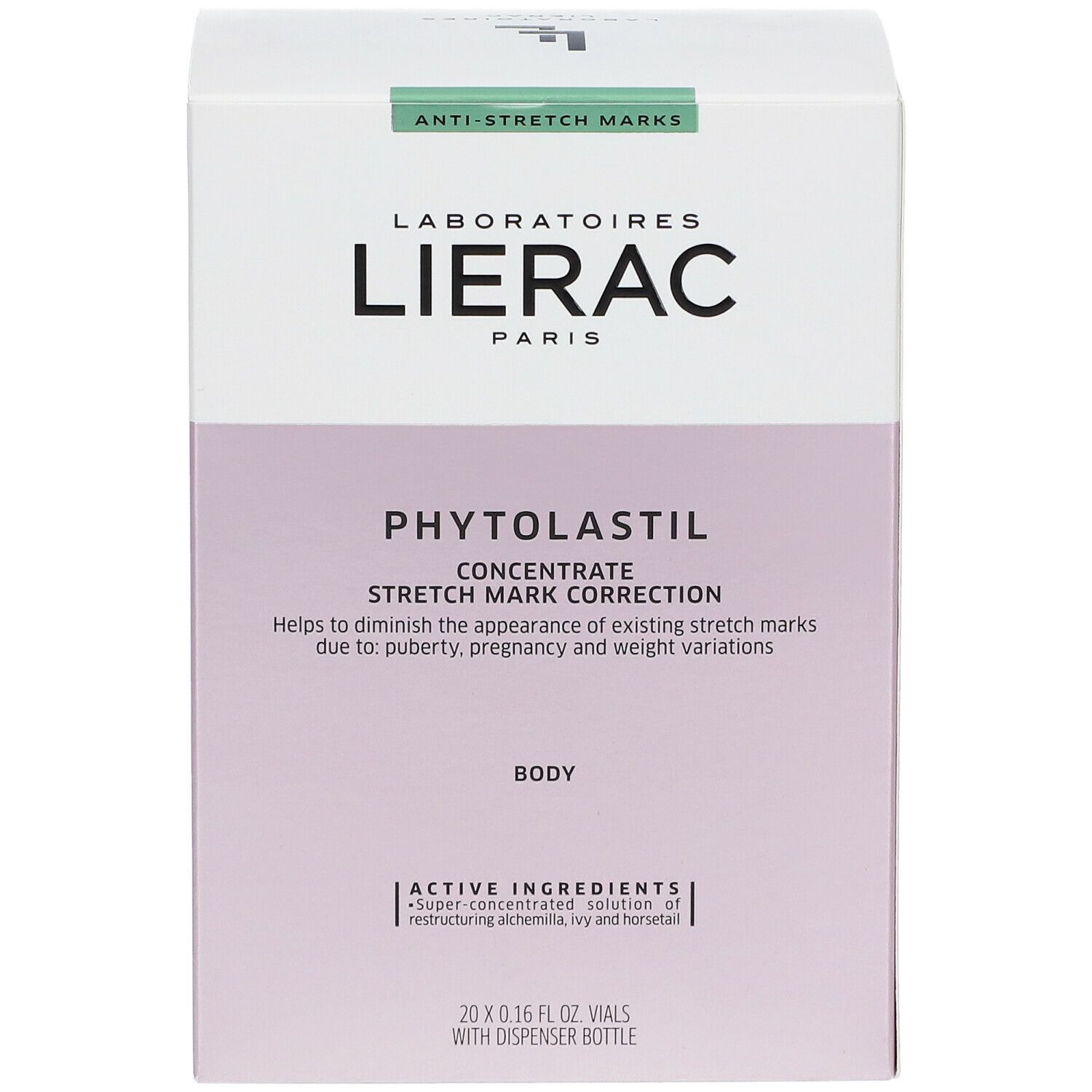 LIERAC Phytolastil Ampoules - Sérum correction des vergetures