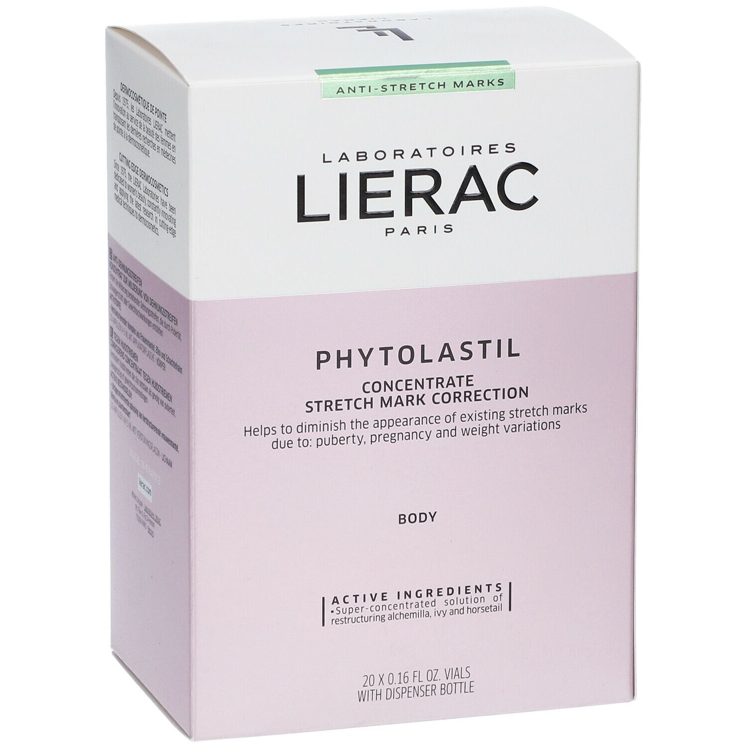 LIERAC Phytolastil Ampoules - Sérum correction des vergetures