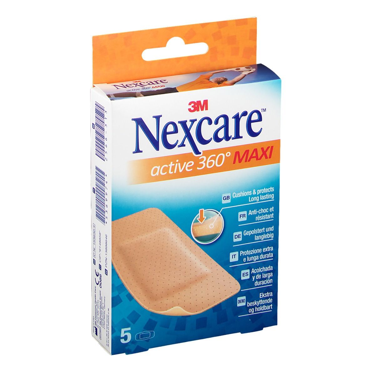3M Nexcare™ active 360° Maxi Pflaster 5 x 10 cm
