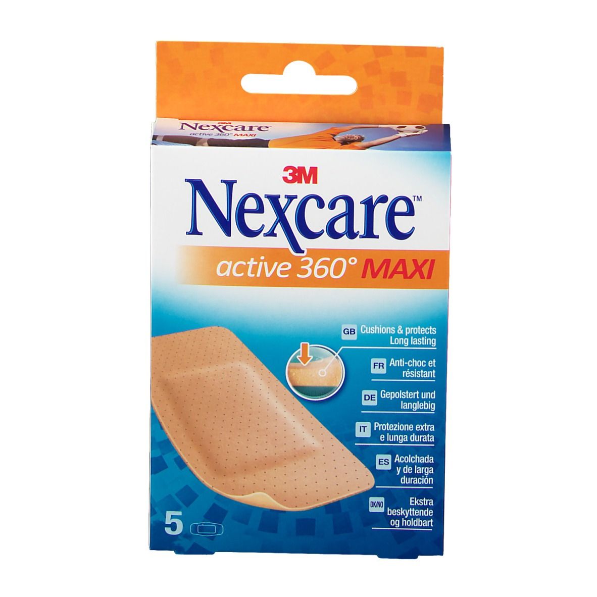 3M Nexcare™ active 360° Maxi Pflaster 5 x 10 cm