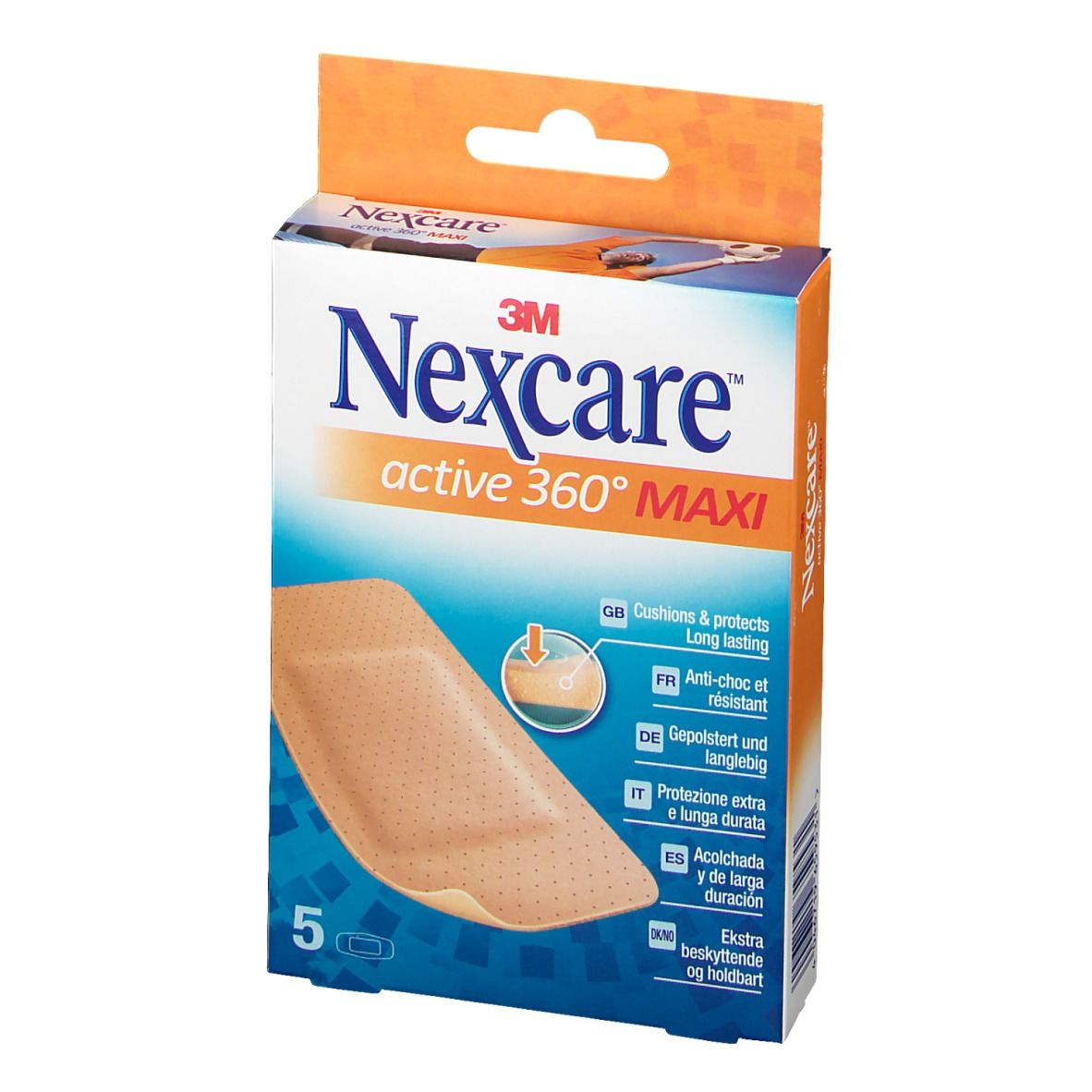 3M Nexcare™ active 360° Maxi Pflaster 5 x 10 cm