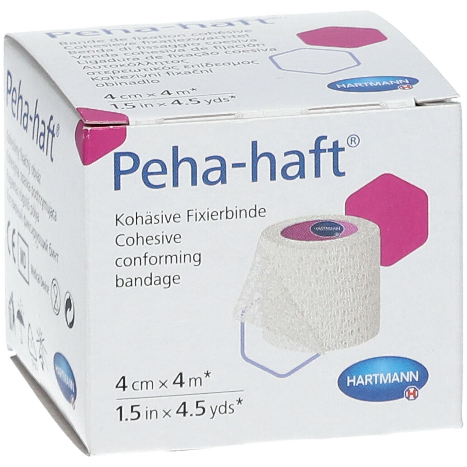 Hartmann Peha-Haft® Latexfree 4 cm x 4 m