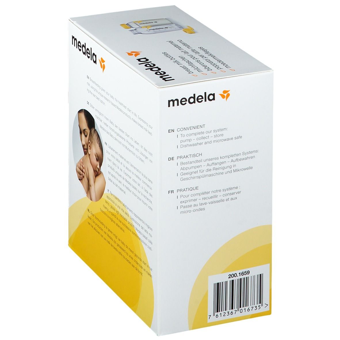 medela® Biberon pour lait maternel 2 x 250 ml