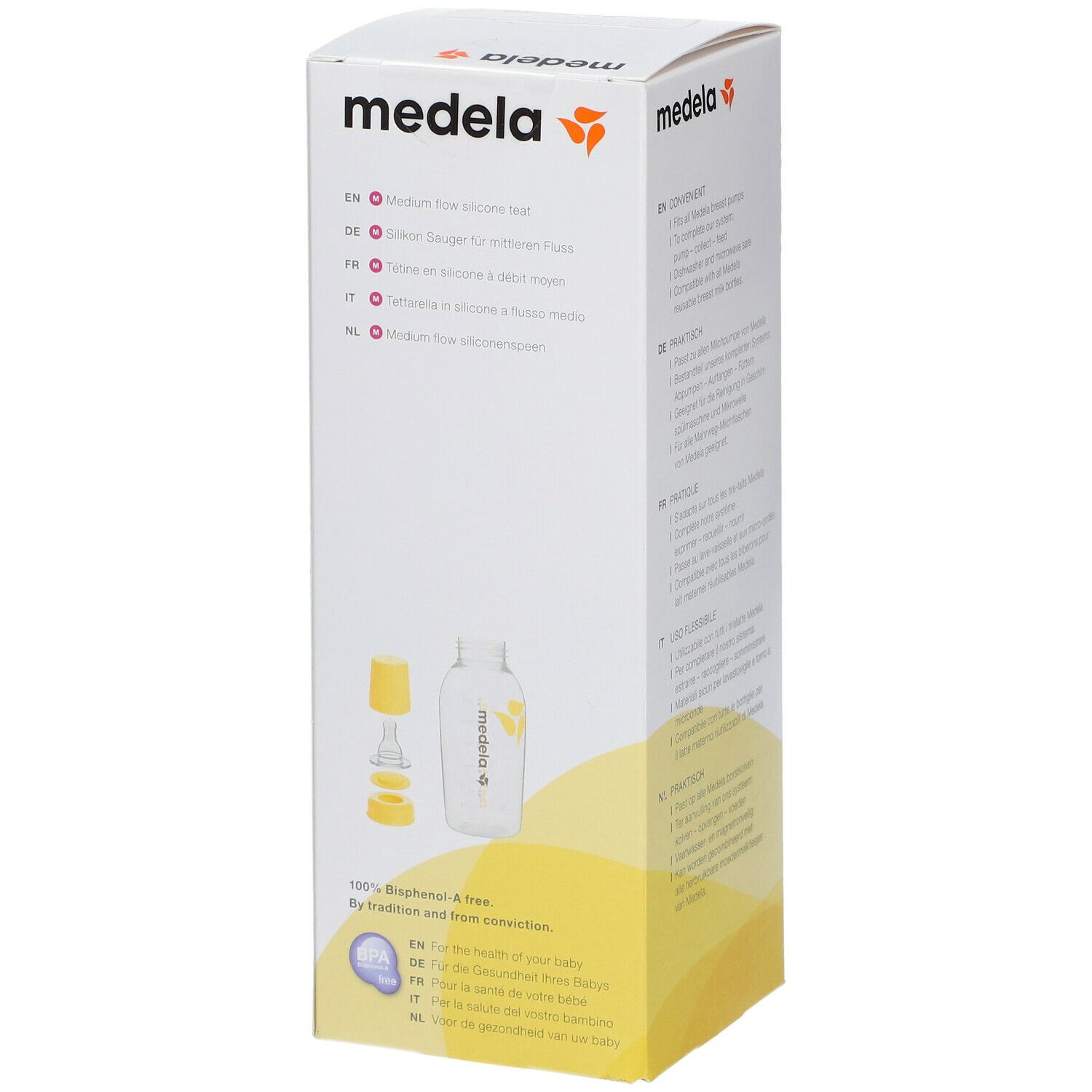 Medela Biberon pour lait maternel avec tétine 250 ml