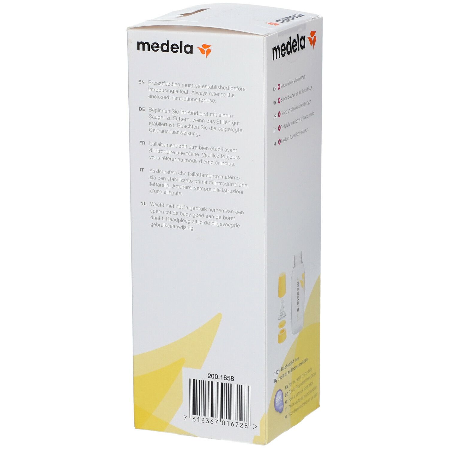 Medela Biberon pour lait maternel avec tétine 250 ml