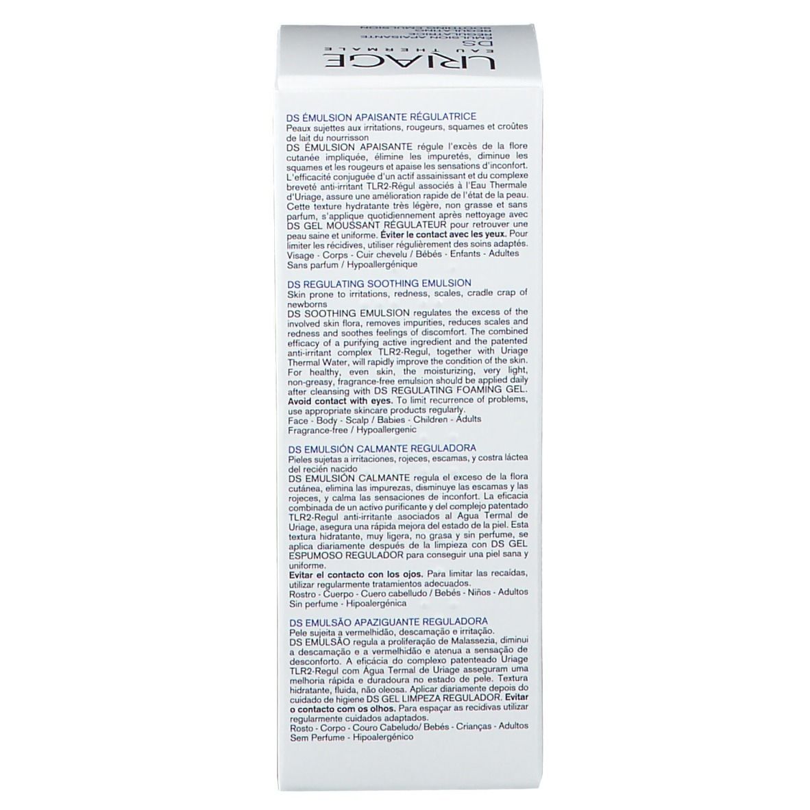 Grafik mit Text. Text: Entwickelt und empfohlen von Dermatologen. Ohne Parfüm. Hohe Verträglichkeit.