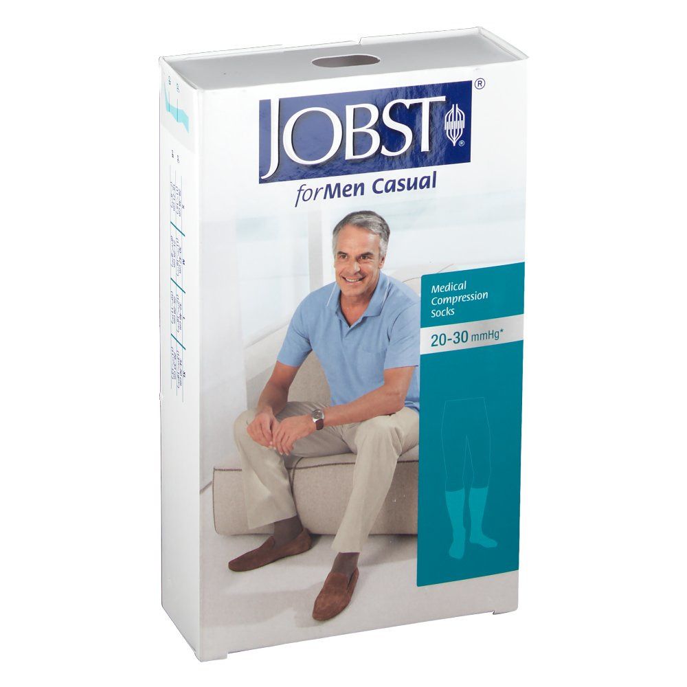JOBST® for Men Casual Compression Socks 20-30 mmHg Khaki Taille M