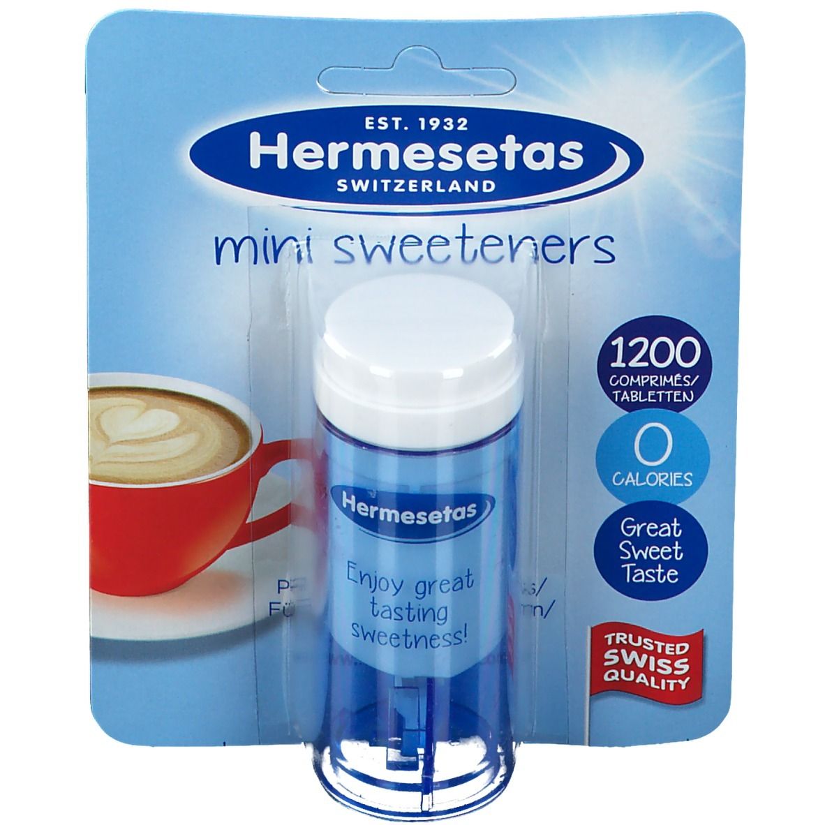 Hermesetas Mini-Sweets Edulcorant Régime sans sucre 1200comprimés