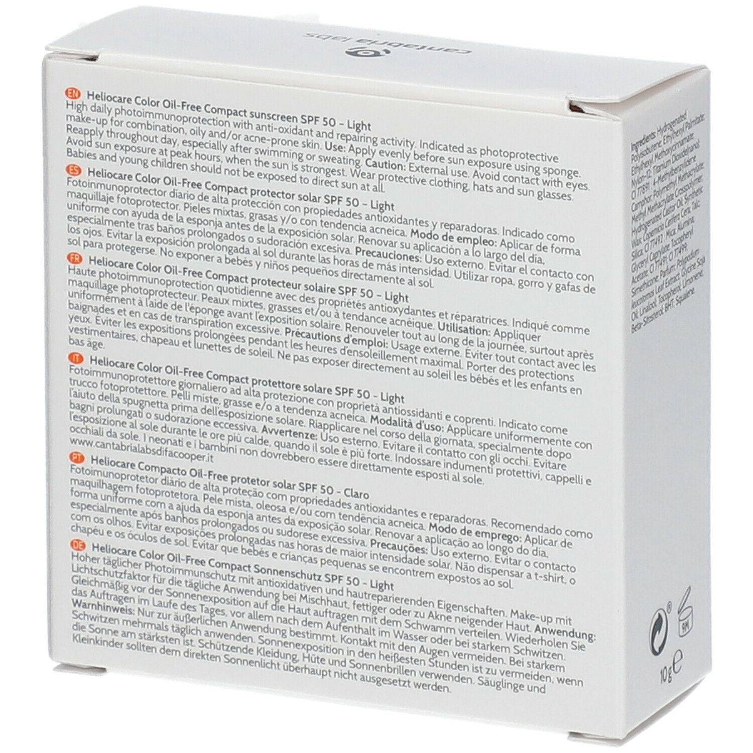 Heliocare Color Compact Oil-Free SPF50 Brun Clair