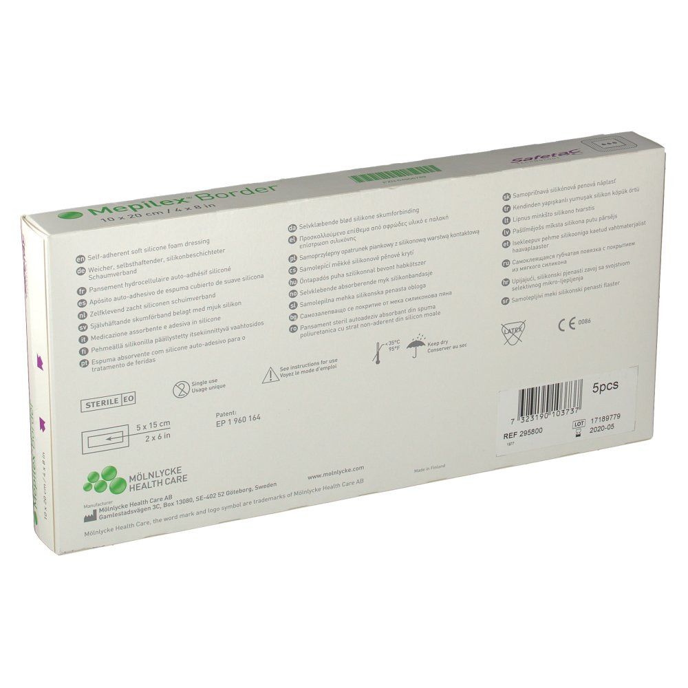 Mepilex® Border 10 x 20 cm