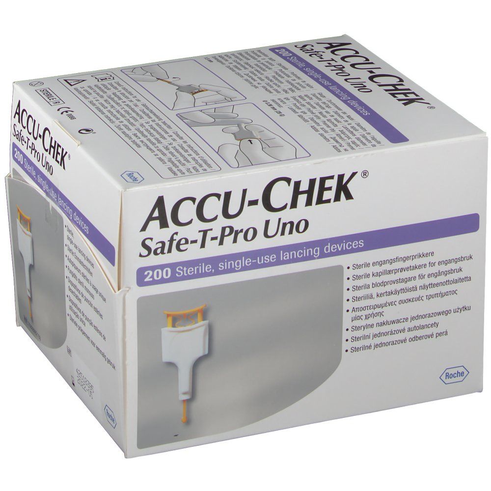 Accu-Chek® Safe-T-Pro Uno Autopiqueurs stériles à usage unique