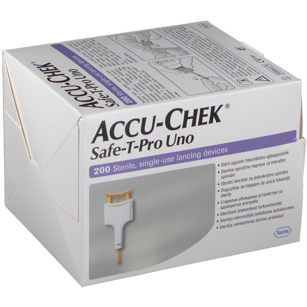 Accu-Chek® Safe-T-Pro Uno Autopiqueurs stériles à usage unique