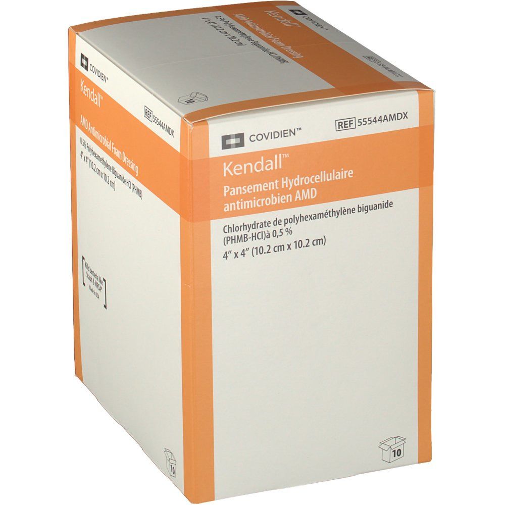 Kendall™ AMD Pansement mousse hydrocellulaire Stérile 10,2 cm x 10,2 cm