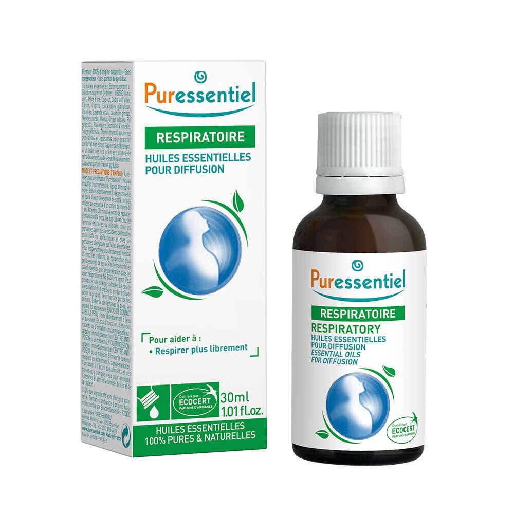 PURESSENTIEL REMPIRATOIRE Diffuse Resp'OK® - Ätherische Öle zur Diffusion - 30 ml