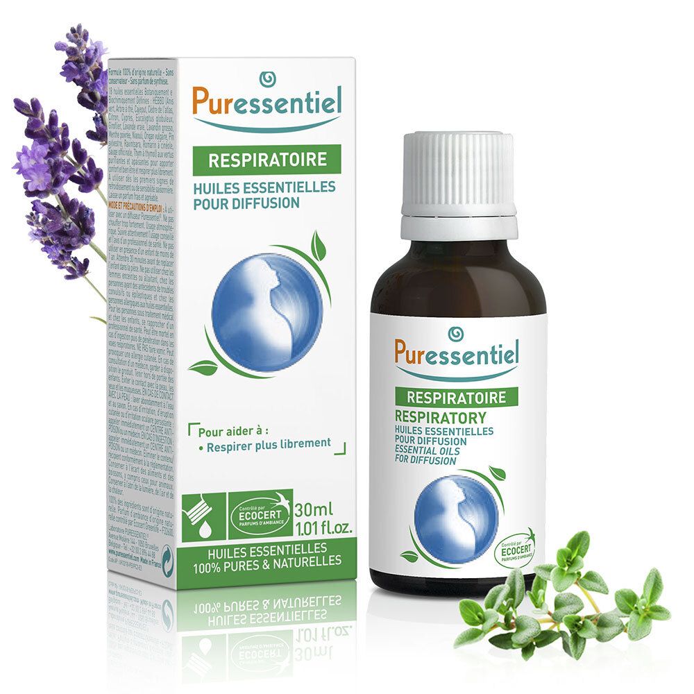 PURESSENTIEL REMPIRATOIRE Diffuse Resp'OK® - Ätherische Öle zur Diffusion - 30 ml