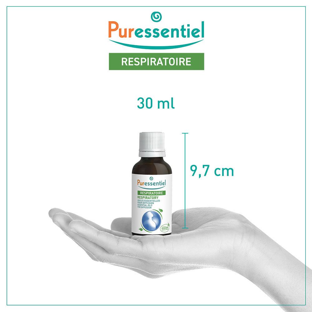 PURESSENTIEL RESPIRATOIRE Diffuse Resp'OK® - Huiles Essentielles pour diffusion - 30 ml