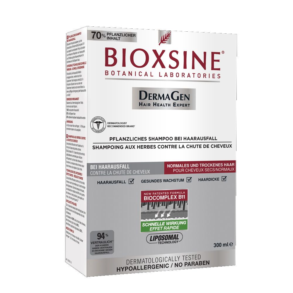 Bioxsine Shampooing Végétal Chute Cheveux  secs /normaux