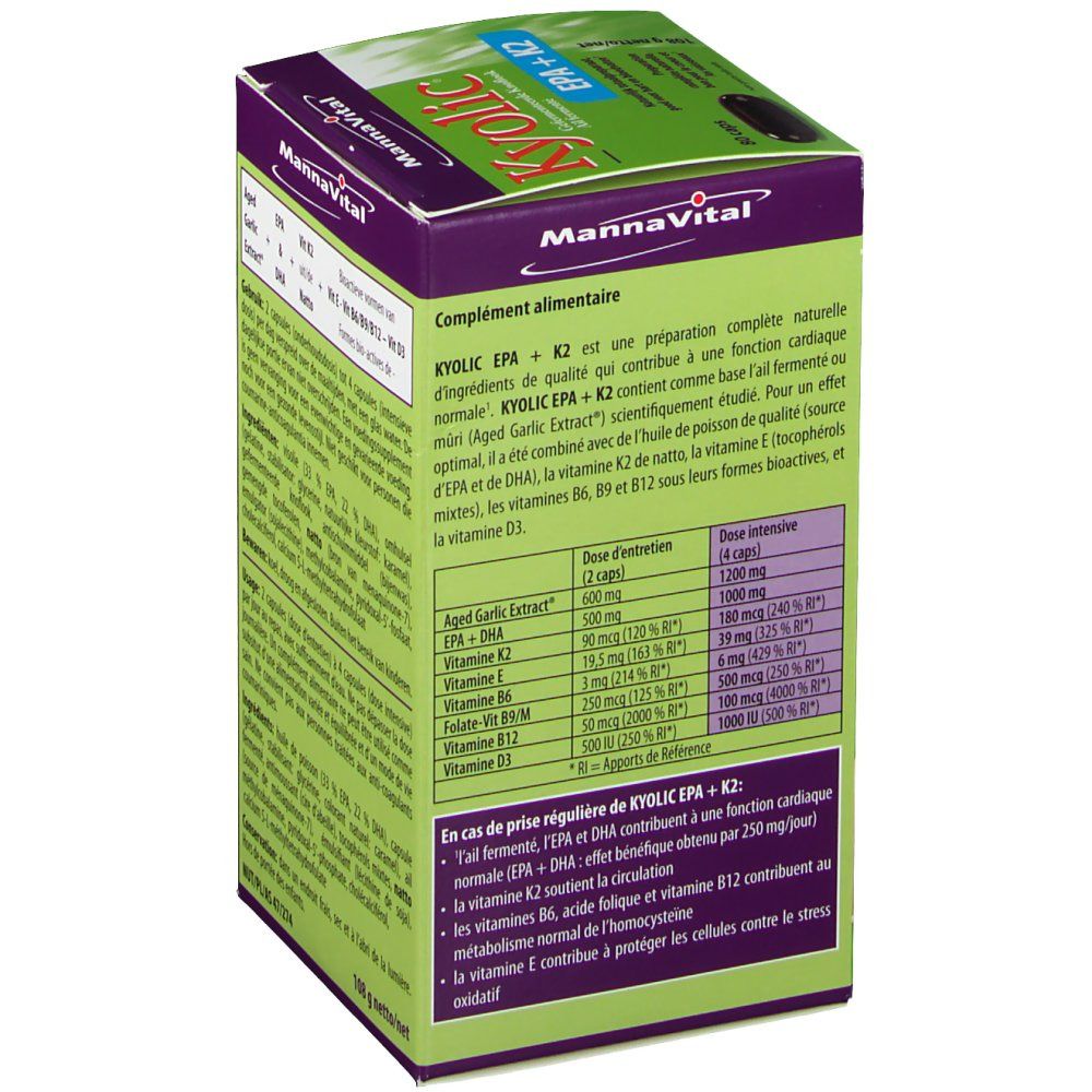 MannaVital® Kyolic EPA + K2