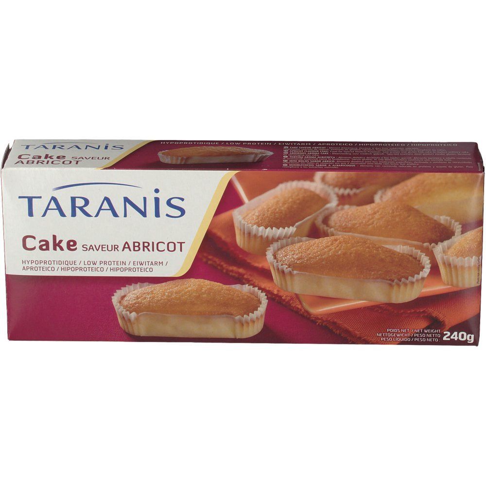 Taranis Cakes hypoprotidiques saveur abricot