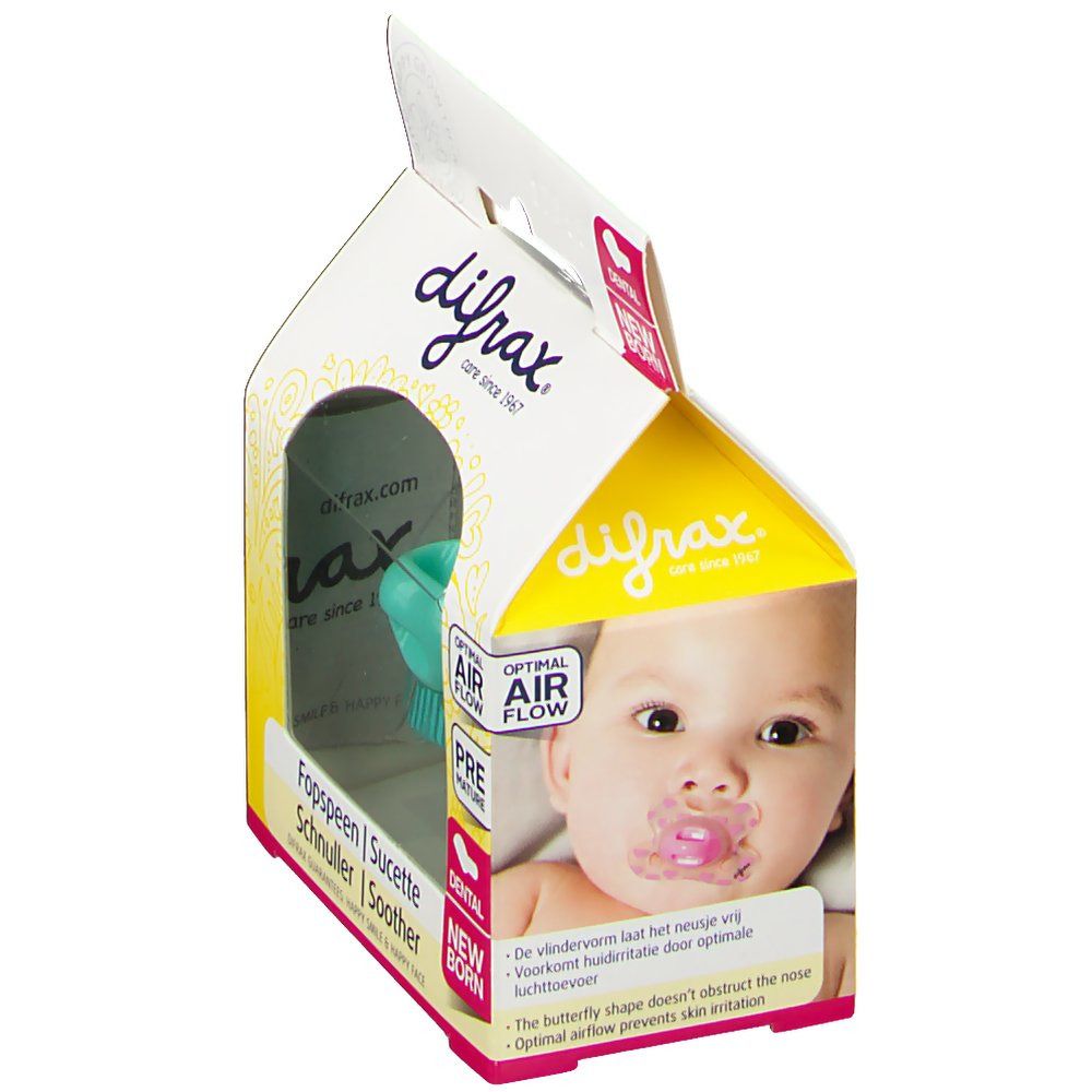 Difrax® Sucette dental neuwborn Boy-2/+2m (Couleur non sélectionnable)