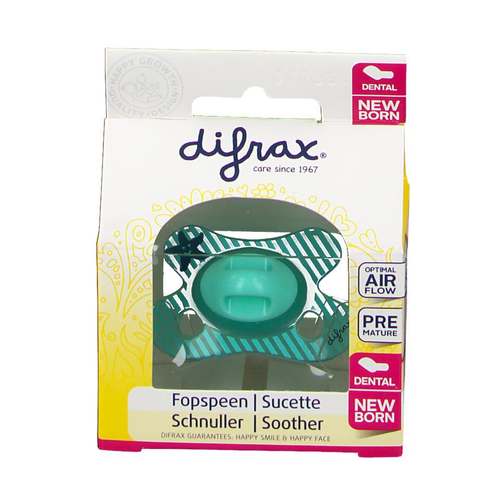 Difrax® Sucette dental neuwborn Boy-2/+2m (Couleur non sélectionnable)