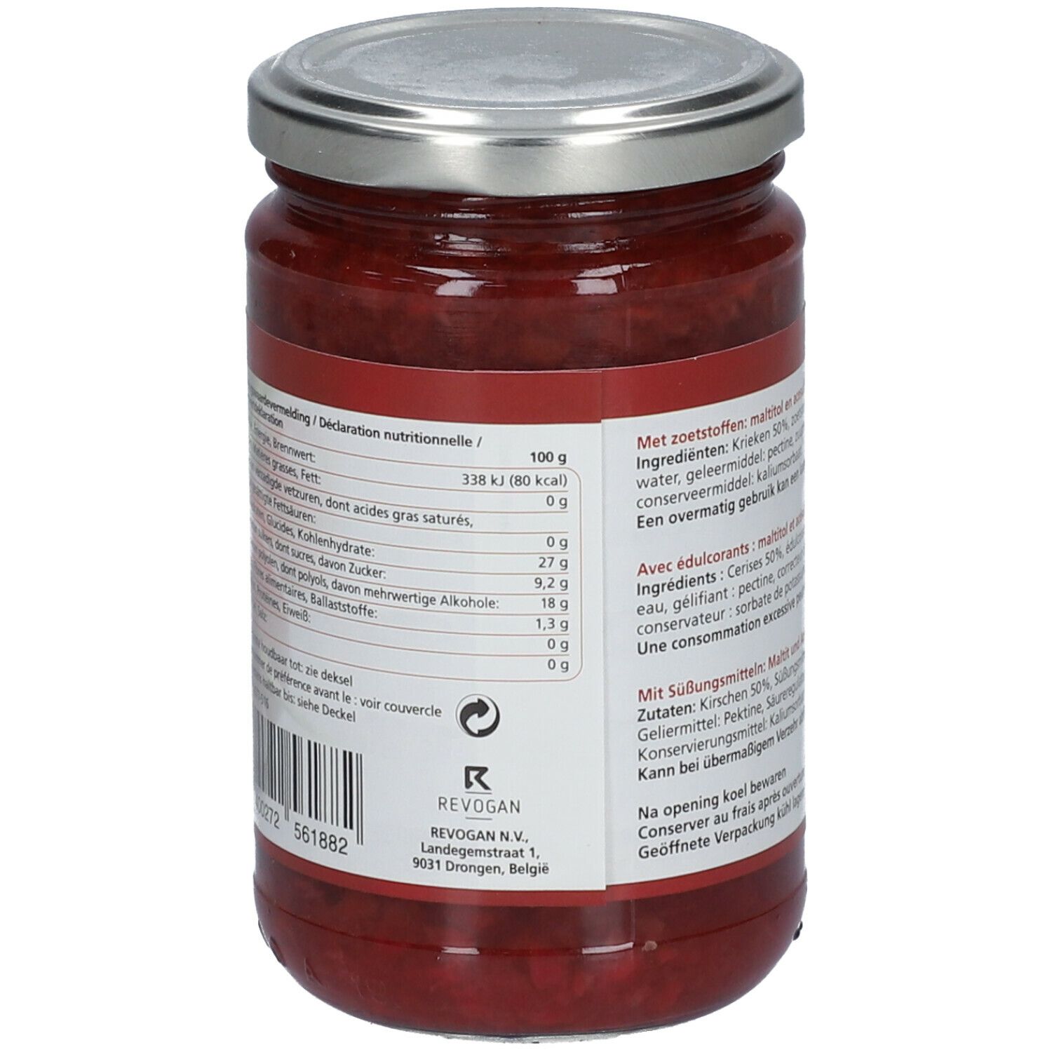 Prodia Pâte à tartiner Cerise + Maltitol